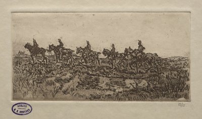 騎兵シーン 作： George Hendrik Breitner
