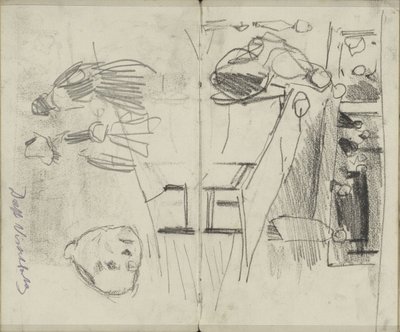 デルフトのヴィスバンクの人物と人物研究 作： George Hendrik Breitner