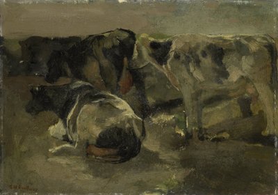 4頭の牛 作： George Hendrik Breitner