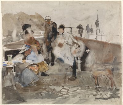 船上の会社 作： George Hendrik Breitner