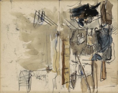 ゲルゾン百貨店近くのアムステルダムのカルファー通りの眺め 作： George Hendrik Breitner