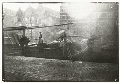 アムステルダムの Brouwersgracht にある政府倉庫 作： George Hendrik Breitner
