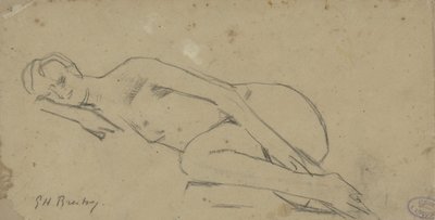 リクライニング裸の女性 作： George Hendrik Breitner