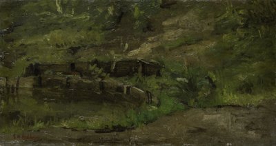 牧草地の風景 作： George Hendrik Breitner