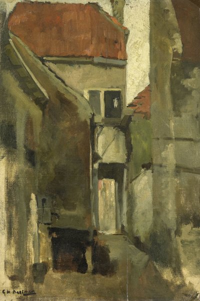 ハーグ近郊のライスワイクの近所の通り 作： George Hendrik Breitner
