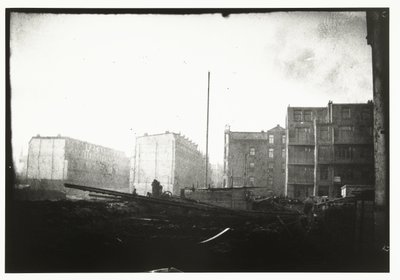 アムステルダムのヤコブ・ファン・レネップ運河沿いの新しい建設 作： George Hendrik Breitner