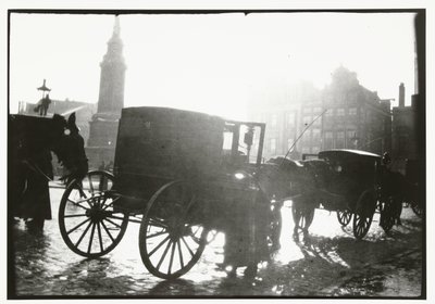 アムステルダムのダム広場の馬車 作： George Hendrik Breitner