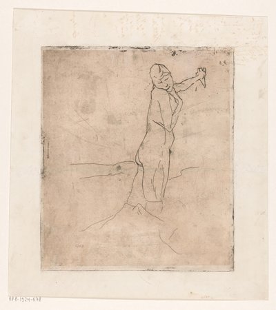 立っている裸の女性 作： George Hendrik Breitner