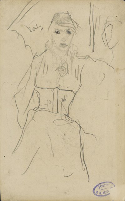 立っている女性 作： George Hendrik Breitner