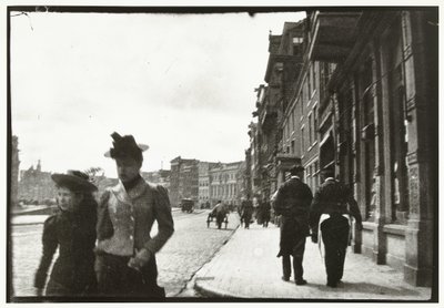 アムステルダムのロキン通りの街並み 作： George Hendrik Breitner