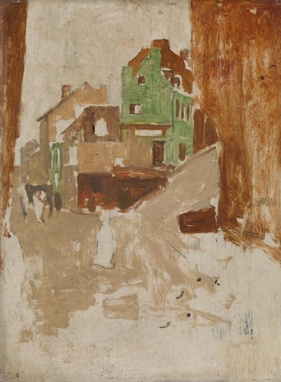 パリ、モンマルトルの通り 作： George Hendrik Breitner