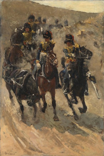 イエロー・ライダーズ 騎馬砲兵 作： George Hendrik Breitner