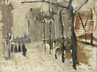 ハーグでの眺め (?) 作： George Hendrik Breitner
