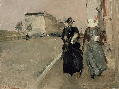 突風。 1900年頃 作： George Hendrik Breitner