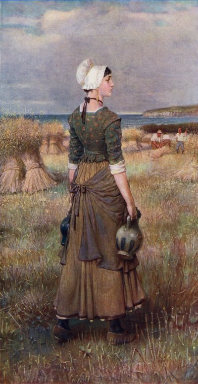 エヴァンジェリン（カラーリトグラフ 作： George Henry (after) Boughton
