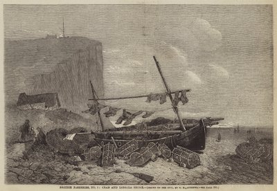 イギリスの漁業、No 5、カニ、ロブスターショア 作： George Henry Andrews