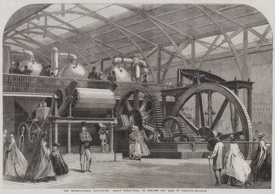 グラスゴーの国際展示会、ミルリーズとテイトによるグレートシュガーミル 作： George Henry Andrews