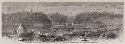 カナダのプリンスオブウェールズ、ランタラーズレガッタ、オタワ 作： George Henry Andrews