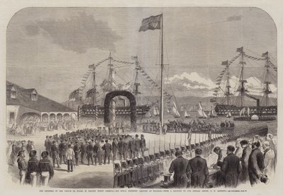 英国北アメリカにおけるプリンスオブウェールズの進歩、ハリファックスに上陸した 作： George Henry Andrews