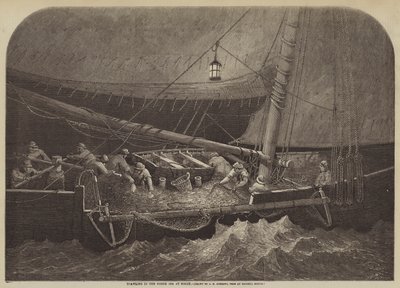 夜の北海でのトロール 作： George Henry Andrews