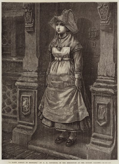ブルターニュの雨の日曜日 作： George Henry Boughton