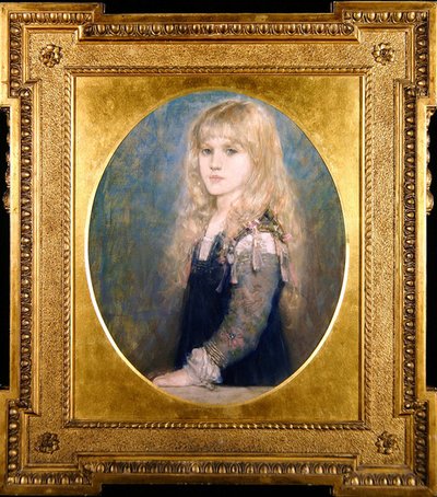エスム・ロブの肖像（紙にカラーチョーク）（350757も参照） 作： George Henry Boughton