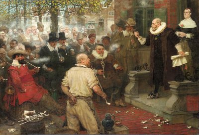 喫煙者の反乱 作： George Henry Boughton