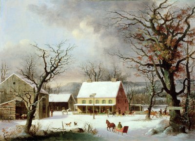 セブンマイルからファーミントン、1853年頃 作： George Henry Durrie