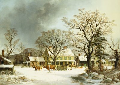 セブンマイルズトゥーセーラム、1863 作： George Henry Durrie