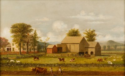 夏の牧場風景 作： George Henry Durrie