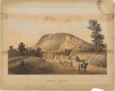 ニューヘイブン、ウェストロック 作： George Henry Durrie