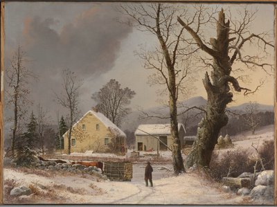 冬の風景 作： George Henry Durrie