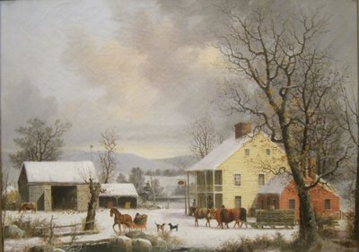 田舎の冬（1857年） 作： George Henry Durrie