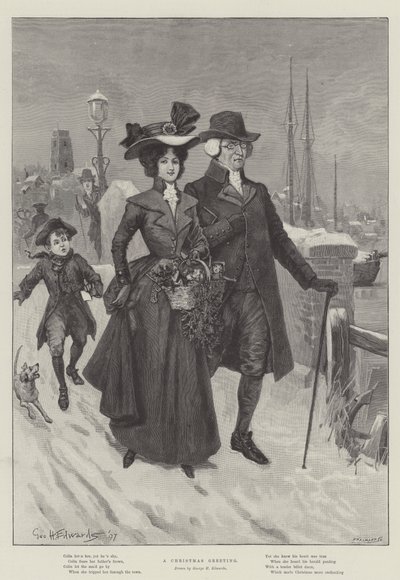 クリスマスのご挨拶 作： George Henry Edwards