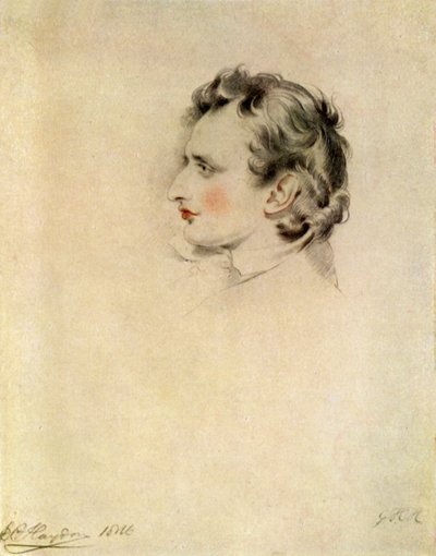 ベンジャミン・ヘイドン、1816 年、1943 年。 作： George Henry Harlow