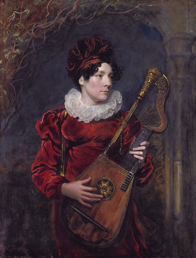 のちのエセックス伯爵夫人、キティ・スティーヴンスの肖像（1794年～1882年） 作： ジョージ・ヘンリー・ハーロウ