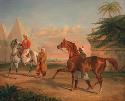 アラビア種牡馬を購入するマムルーク 作： George Henry Laporte