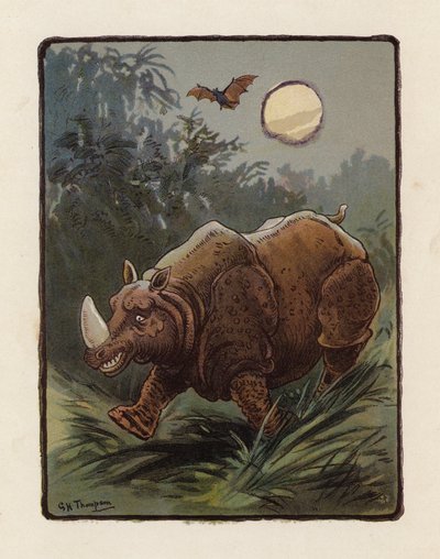 サイ（カラーリトグラフ） 作： George Henry Thompson