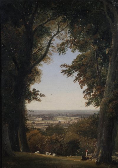 ミドルセックス、トゥイッケナムの遠景 作： George Hilditch