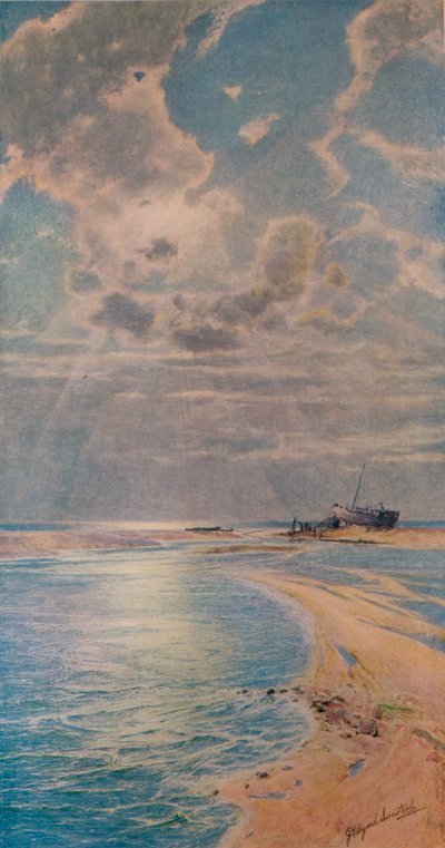金色の棒に銀色の光、アンブルテウス、c1901 作： George Hillyard Swinstead
