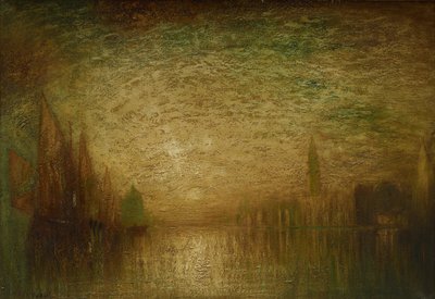 ベネチアンサンセット、1900〜19年頃（キャンバスに油彩） 作： George Hirst Bogert