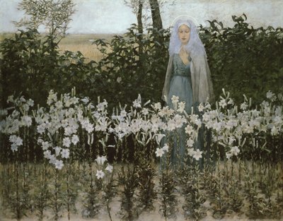 受胎告知、1887 作： George Hitchcock