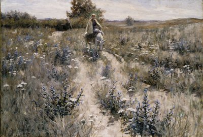 エジプトへの逃避、1892年。 作： George Hitchcock