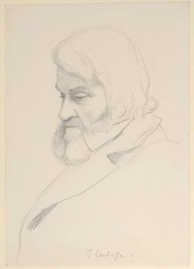 トーマス・カーライルの肖像、1875年頃 作： George Howard