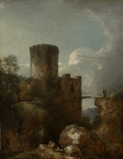 コンウェイ城、1809 作： George Howland Beaumont