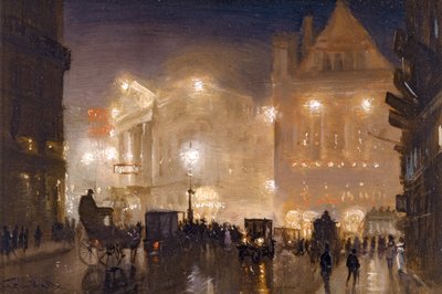 ヘイマーケット、ロンドン、1910年頃 作： George Hyde Pownall