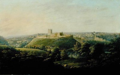 An Extensive View Of Richmond, Yorkshire（油彩・キャンバス 作： George I Cuitt