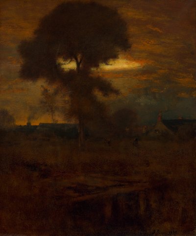 残光、1893年。 作： George Inness