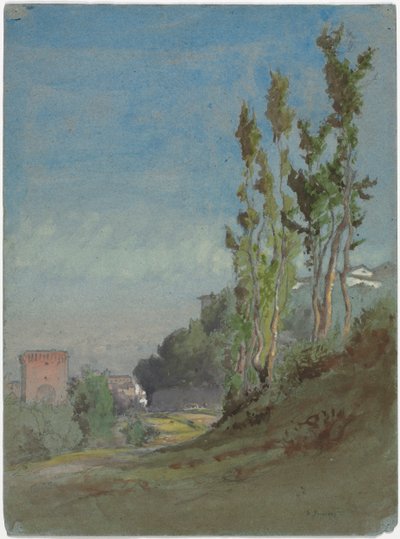 イタリア、アルバーノc。 1872年。 作： George Inness