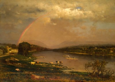 デラウェアウォーターギャップ、1861年。 作： George Inness
